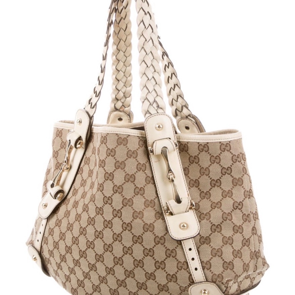 Gucci Brown and tan GG canvas Gucci GG Pelham Tote - Picture 3 of 10